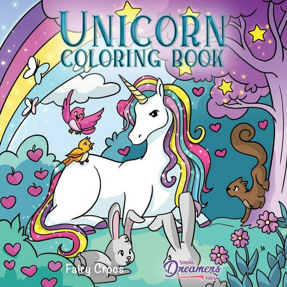 Coloring Books for Kids Unicorn Coloring Book: For Kids Ages 4-8, Book 4, (Paperback)