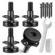 thumbnail image 1 of Patas Niveladoras Ajustables, Kit de Tuercas en T con Rosca de 3/8 de Pulgada-16, Niveladores de Muebles, Patas de Mesa, Niveladores de Patas Resistentes, Paquete de 4, 1 of 8