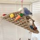thumbnail image 5 of Bird Perch Swing Toy Parrot Chewing Toy Birdcage Bite Toy Small Medium Bird Tree House Hanging Nest for Lovebird Finches, 5 of 5