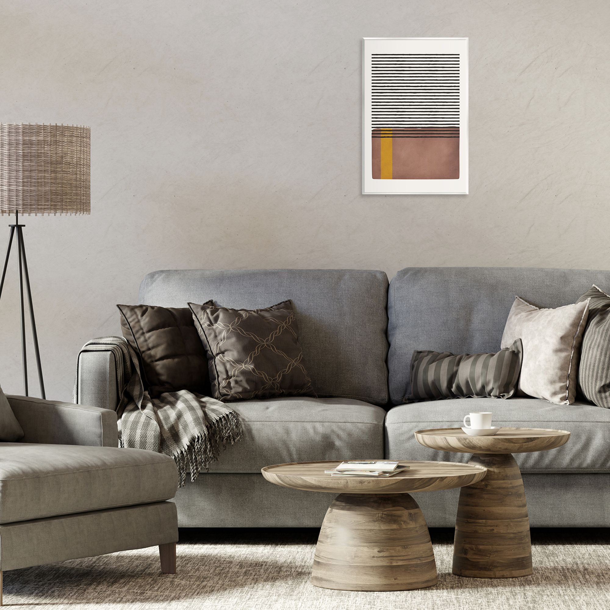 Stupell Industries Cosby Street Abstraction Abstract Painting Unframed Art Print Wall Art, 10 x 15