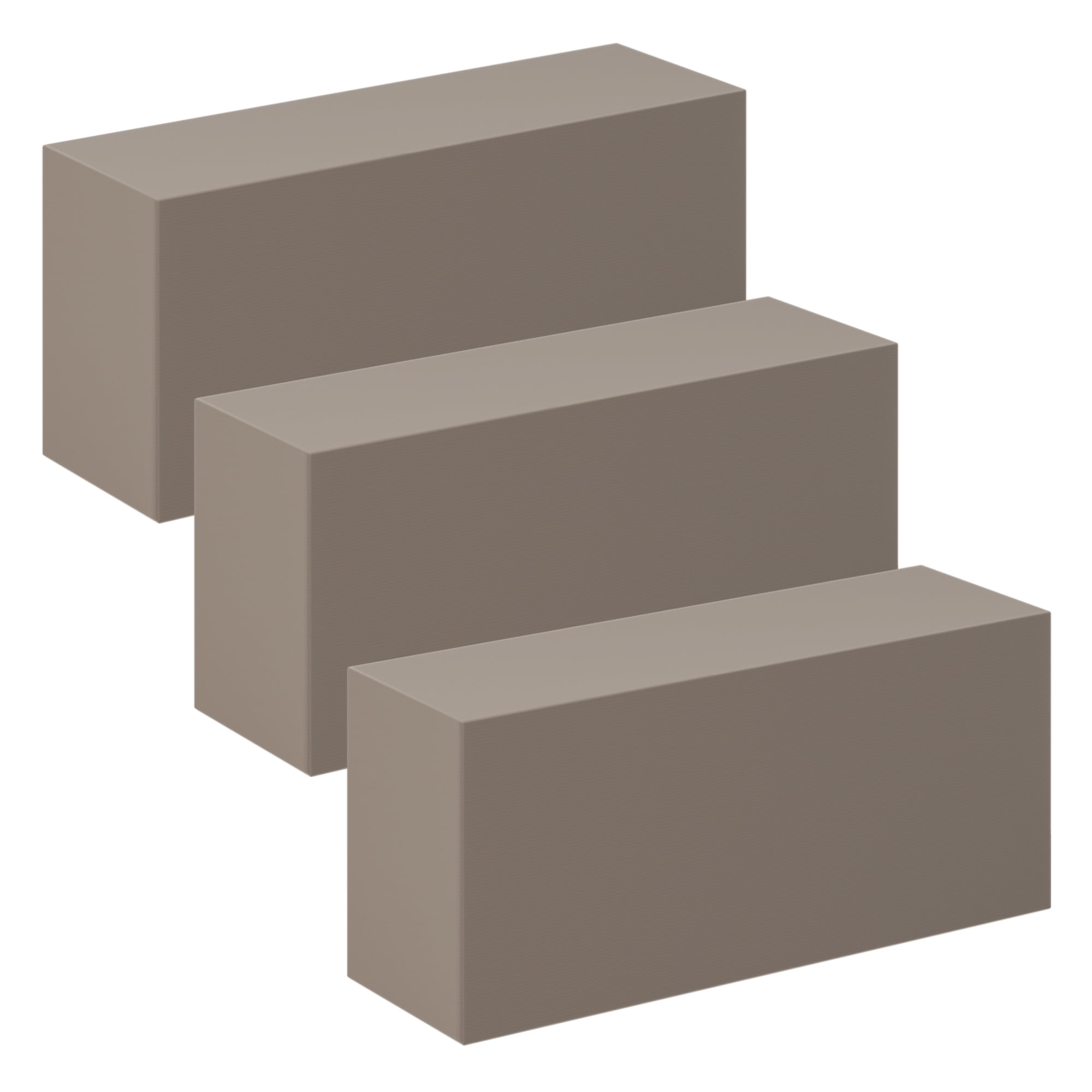 (3 pack) FloraCraft Floral Desert DryFōM 3 Piece Brick 2.6 x 3.4 x 7.8 inch Brown