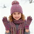 thumbnail image 2 of Kids Winter Warmer Hat Scarf For Toddlers Girls Boys Lined, 2 of 7
