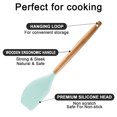 thumbnail image 3 of Juego de 2 utensilios de cocina antiadherentes con mango de madera, no tóxicos y sin BPA, 3 of 5