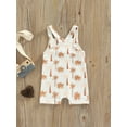 thumbnail image 4 of Qmyliery Baby Boys Girls Jumpsuit, Sleeveless Coconut Tree Print Summer Romper for Toddlers (0-24 Months), 4 of 9