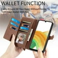 thumbnail image 4 of for Samsung Galaxy S25 Plus 5G 6.7 inch Case, Wallet for Women Men, Durable PU Leather Magnetic Flip Lanyard Strap Wristlet Zipper Card Holder Wallet Phone Case for Samsung Galaxy S25 Plus 5G, 4 of 10