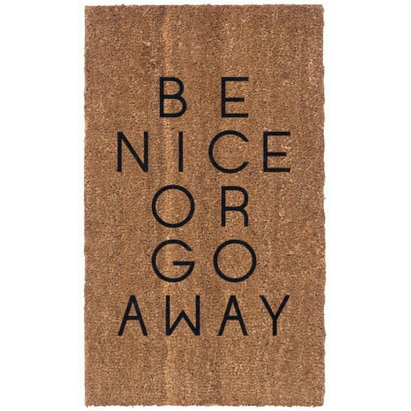 Coco Mats N More Be Nice Or Go Away Doormat