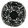 thumbnail image 3 of Bergamo Art 15" Decorative Handmade Aluminum Egg Nest Flower Vase in Black, 3 of 6