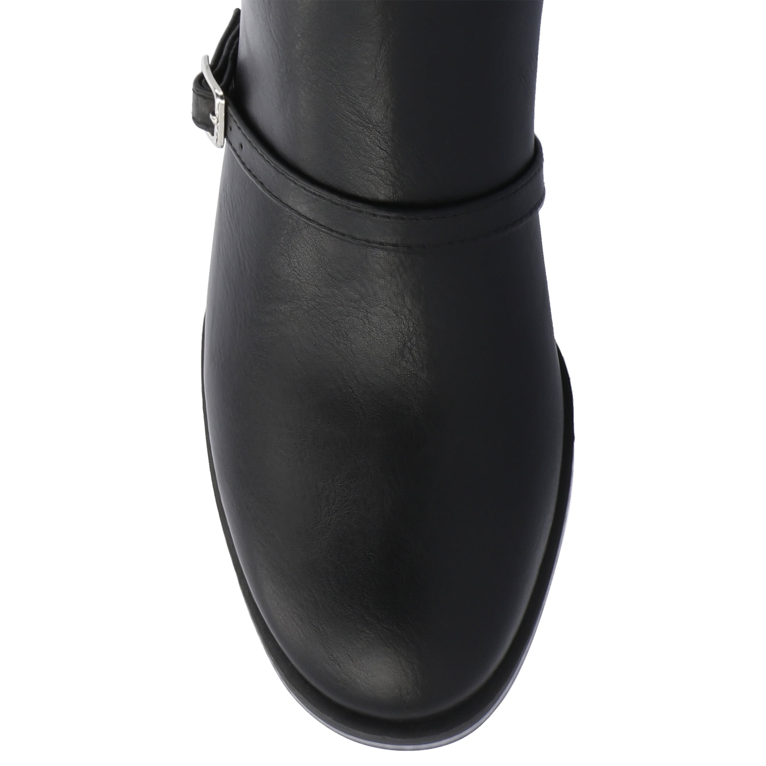 Journee Womens Elettra Stacked Block Heel Round Toe Boots