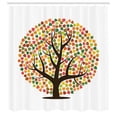 thumbnail image 2 of Ambesonne Tree Shower Curtain, Autumn Season Foilage Design, 69"Wx75"L, Multicolor, 2 of 4