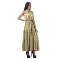 thumbnail image 2 of Moomaya Robes Chemises à Col pour Femmes Imprimées en Rayonne à Boutons Robes Maxi pour Femmes, 2 of 4