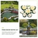 thumbnail image 3 of 9 piezas de nenúfares artificiales, hojas de loto decorativas para jardín (blanco), 3 of 5