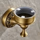 thumbnail image 2 of Portaescobillas de baño vintage con taza de cerámica extraíble, construcción de latón a prueba de óxido que garantiza durabilidad y elegancia para su espacio de baño, 2 of 6