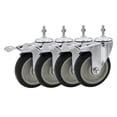 thumbnail image 1 of Rueda giratoria FactorDuty de 5 pulgadas con freno de poliuretano de 350 kg, 1 of 8