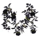 thumbnail image 2 of Arreglo floral artificial simulado, decorativo, inglés, rosa champán otoñal Ratán simple A, 2 of 9