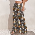 thumbnail image 3 of Palazzo Pants for Women, Gnome And Pumpkin Comfy Womens Wide Leg Baggy Pants, Casual Lounge Pants for Women Travel Vacation Outfits, 3 of 5