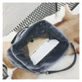 thumbnail image 7 of Women Tote Bag Fluffy Handbags Winter Women Plush Shoulder Bag Large Capacity Shopping Shoulder Bag Furry Clutch Handbag, 7 of 7