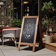 thumbnail image 3 of Flash Furniture Canterbury A-Frame Wood Magnetic Chalkboard Set in Brown, 3 of 7