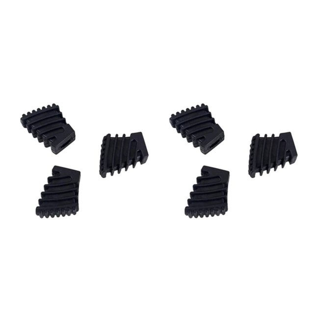 Ruiboury Drum Hardware Cymbal Stand Rubber Feet Effective and Non-Skid Type1 2Set