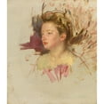 thumbnail image 3 of Mary Cassatt 12x14 Black Modern Framed Museum Art Print Titled - Sketch of Antoinette (1899), 3 of 5