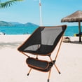 thumbnail image 3 of Asiento plegable Zulema ligero para camping y pesca portátil naranja, 3 of 7