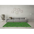thumbnail image 3 of Ahgly Company Indoor Round Abstract Green Modern Area Rugs, 3' Round, 3 of 4
