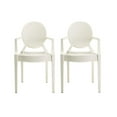thumbnail image 1 of Heavenly Collection White Plastic Arm Chair, 1 of 3