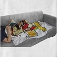 thumbnail image 6 of Mexican Soft Flannel Fleece Blanket, Latino Man Holding Cold Beer and Tacos Restaurant Poster Style Funny Cartoon Print, Cozy Plush for Indoor and Outdoor Use, 50" x 70", Multicolor, by Ambesonne, 6 of 6