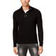thumbnail image 1 of INC Mens Double-Placket Pullover Sweater, Negro, Grande, 1 of 1