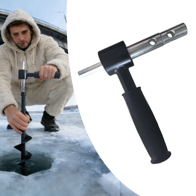 BotaniNest Ice Drill Adapter Ice Attachment Metal Sturdy Replacement Conversion
