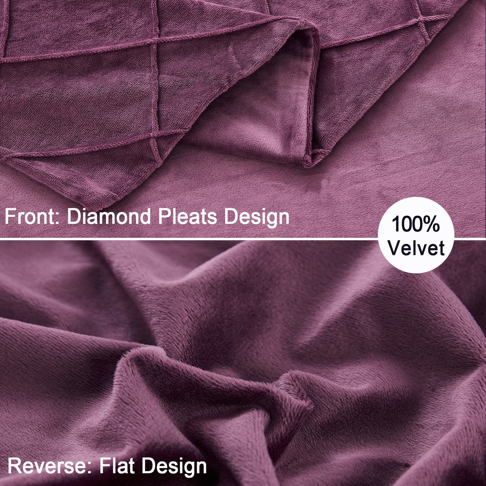 PHF Super Soft Velvet Duvet Cover Set Queen Size, 3 Pieces Warm Fluffy Comforter Cover Set, Cozy Flannel Comforter Cover with Pillow Shams, 90"x90", Wine Red (No Insert)
