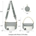 thumbnail image 7 of Messenger Crossbody Bags for Women Shoulder Bag with Mini Coin purse pouch accessory keychain with Wristlet Bag, 7 of 7