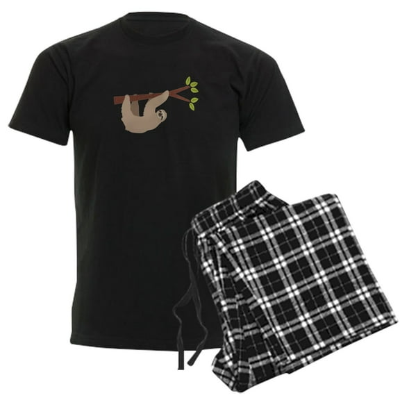 CafePress - Sloth Pajamas - Men's Dark Loose Fit Cotton Pajama Set