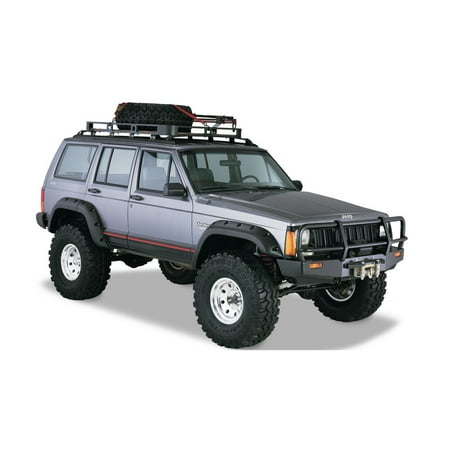 Bushwacker 10911-07 Jeep Cut-Out Fender Flare - Set of 4 Fits select: 1984-1989,1991-2001 JEEP CHEROKEE