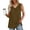 Brown, variant on GaThRRgYP Women's Summer Tank Tops,Women's Sleeveless V-Neck Floral Top,Fashion Women's Spring/Summer Solid Color Casual V-neck Sleeveless Top Tank Top Pink S