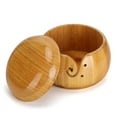 thumbnail image 4 of Wooden Yarn Storage Bowl Environmentally Friendly for Household Circular with Lid Crafted Box, 4 of 14