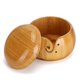 thumbnail image 4 of Cuenco de madera para almacenamiento de hilo, respetuoso con el medio ambiente, circular para el hogar con tapa, caja hecha a mano, 4 of 5