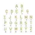 thumbnail image 2 of serony Simple Design Letter Rhinestone Earring Party Hiking Portable Stud Earrings Photo Shooting Ear Decor Jewellery F, 2 of 8