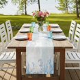thumbnail image 4 of Table Runners 72 Inches Long Dress Scarves, Blue Seahorse Coastal Farmhouse Kitchen/Dining Table Runner, Coffee Tablerunners, Summer Beach Nautical Ocean Coral 16x72 Inch, 4 of 9
