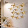 thumbnail image 4 of 12 Pcs Set,Gold Butterfly Decor,Butterfly Wall for Student Shower,Removable Wall Decals, 4 of 5