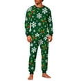 thumbnail image 2 of Yteetum Men's Christmas Pajama Set Oversized Crewneck Long Sleeve Christmas Plaid Print Pajamas Shirts and Plaid Pajama Pants Matching Set Mens Plaid Print Sleepwear PJ Set Christmas Loungewear Sets, 2 of 5