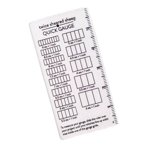 Quick Gauge Ruler Measuring Tool Portable For Home Clear Acrylic Ruler For Sweater Scarf Making