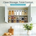 thumbnail image 4 of Sindcom Airtight Food Storage Containers with Lids, 24 pcs Plastic Kitchen and Pantry Organization Canisters for Cereal, Dry Food, Flour and Sugar, BPA Free, Includes 24 Labels，Black, 4 of 9