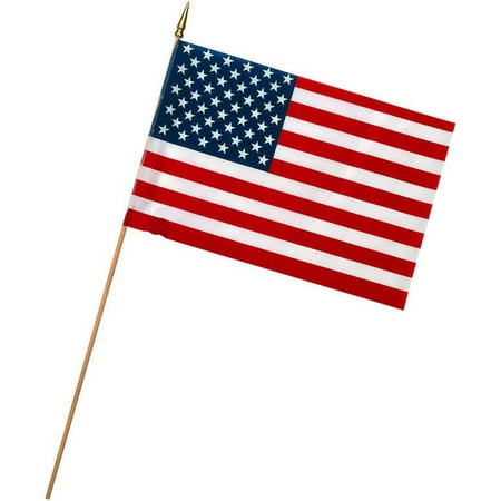 UPC: 0093581900005 | 4x6in Polycotton Betsy Flags US Stick Flag  Wood Dowel