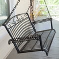 thumbnail image 5 of Pemberly Row Iron Patio Porch Swing in Black, 5 of 5