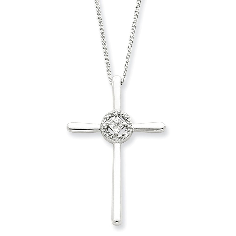 Roy Rose Jewelry Stainless Steel Cross Necklace with Beaded Chain 22'' inches Length Roy Rose Jewelry Stainless Steel Cross Necklace with Beaded Chain 22'' inches Length
