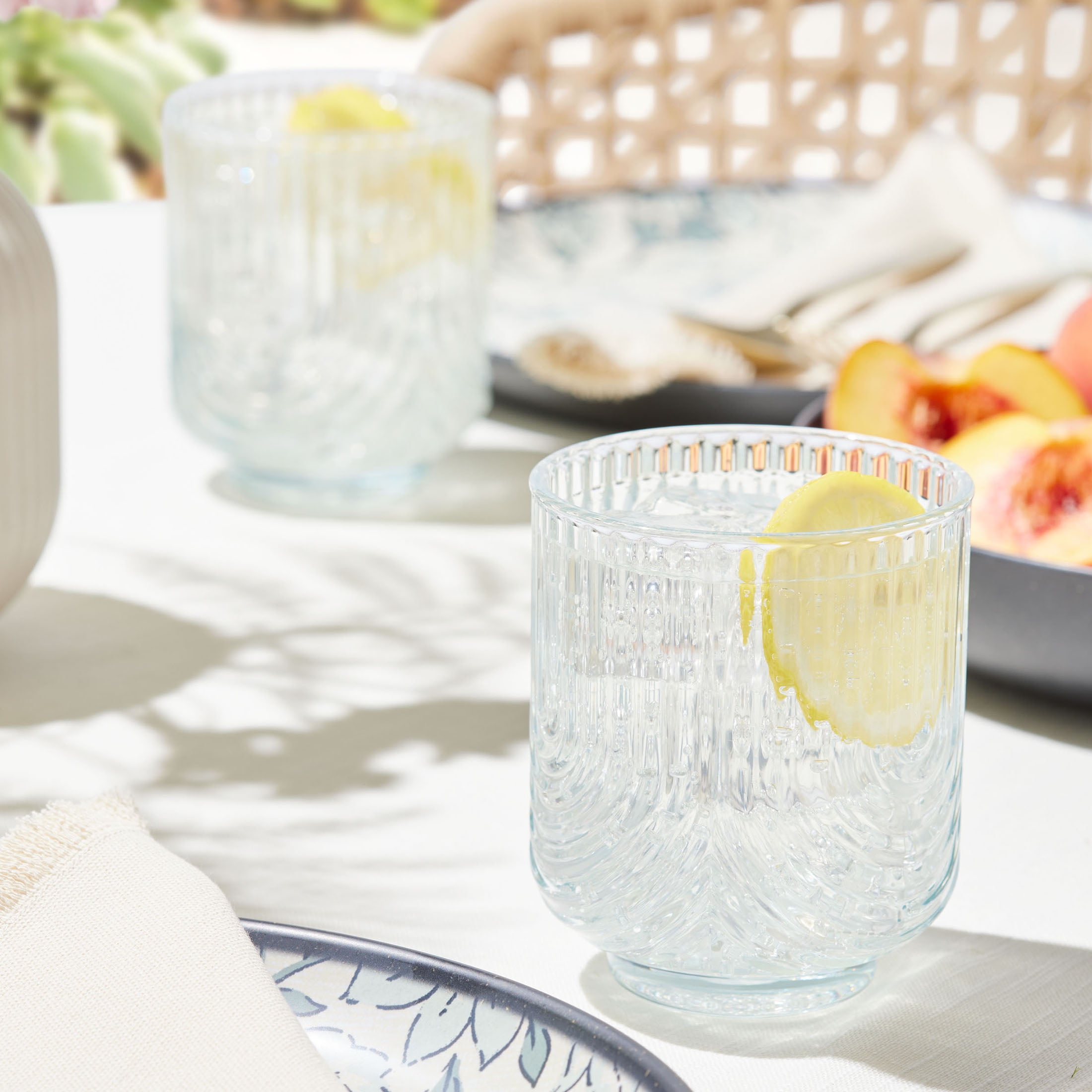 (2 pack) Better Homes and Gardens Tritan Plastic 14-Ounce Arch Tumbler, Teal