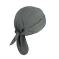 thumbnail image 3 of Toptie Do Rag Cooling Cycling Skull Cap Headwrap Helmet Liner Pirate Beanie Hat-Grey, 3 of 6