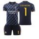 thumbnail image 1 of Real Madrid away kit for children season 23/24 1 COURTOIS Children's size 26, 1 of 2