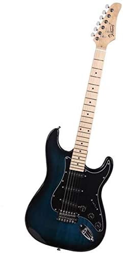 Music Lover GST Stylish Electric Guitar Kit with Black Pickguard Dark Blue 3-7 Days Delivery$$Musical Instruments