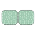thumbnail image 7 of Xecao Tropical Pineapple for Foldable Car Sun Shades (2-Pack) offer sun protection with an easy-fold design for convenient windshield shading., 7 of 7